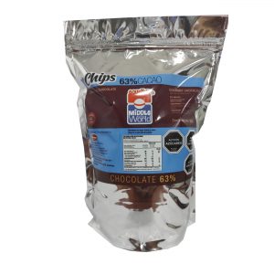 Chips Chocolate Premium 63% Cacao, 1Kg
